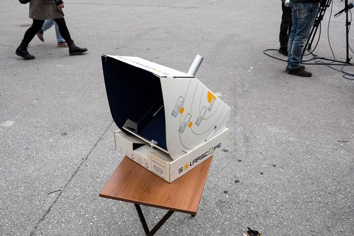 Затмение солнца в Салониках