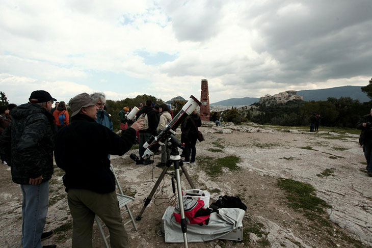 Затмение солнца в Афинах